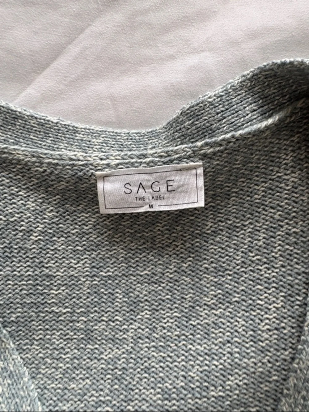 Sage Short-Sleeve Wrap Cardigan in Heather Gray - Picture 2 of 4